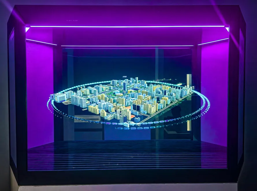 Holographic display for an event or product reveal